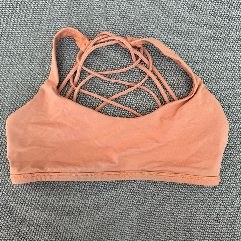 Lululemon Athletica Strappy Coral Sports Bra